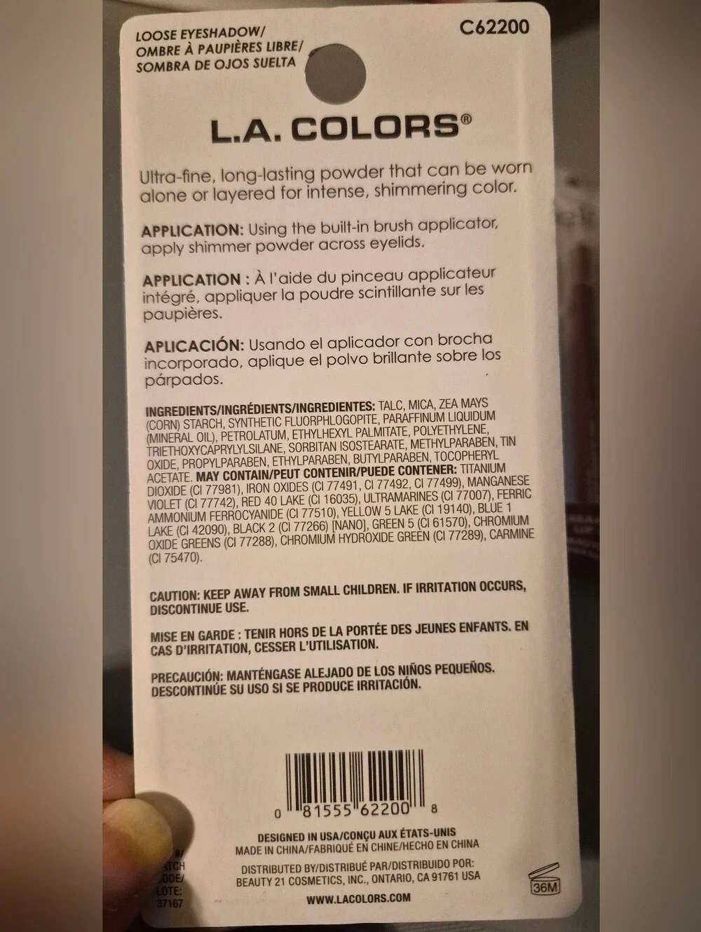 L.A. COLORS Shimmer Eyeshadow - Champagne Taupe